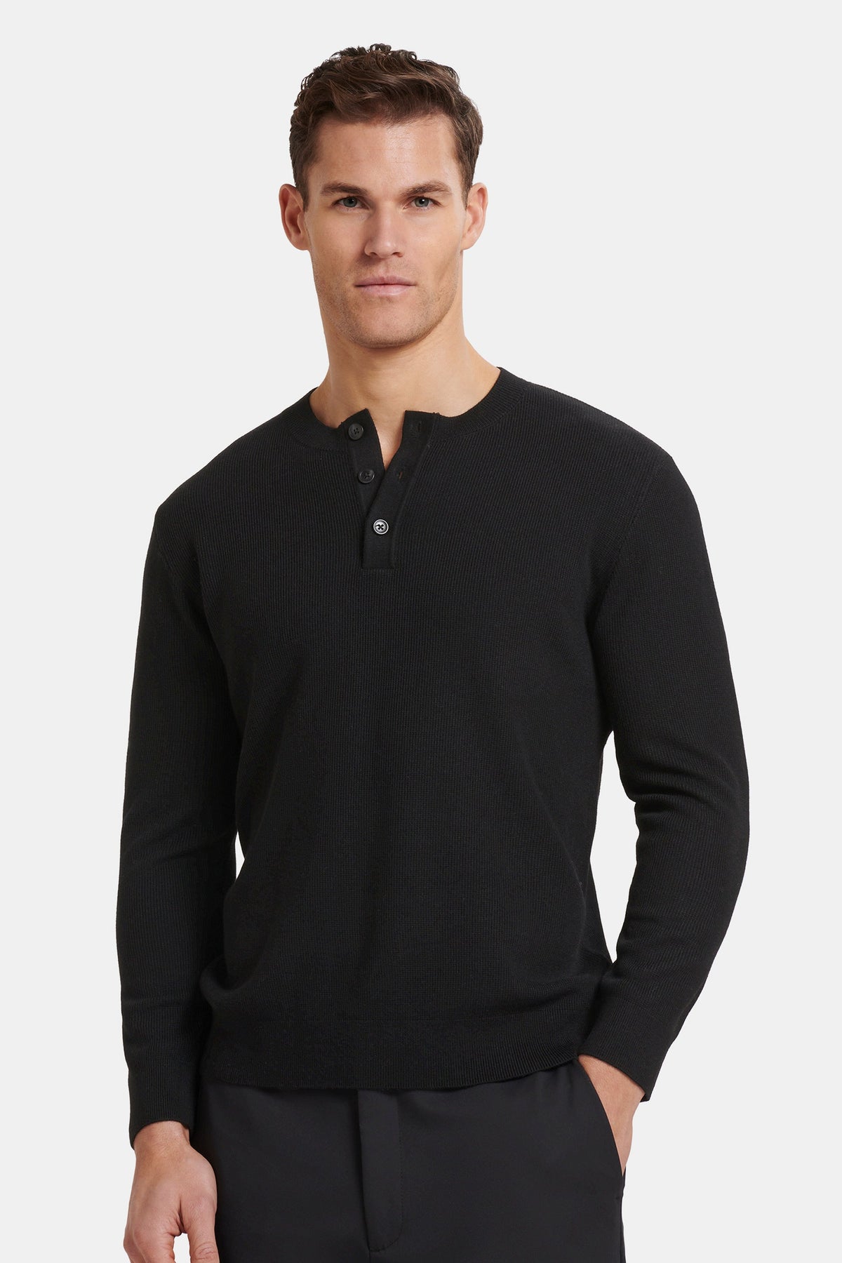 DER BARNA HENLEY-PULLOVER
