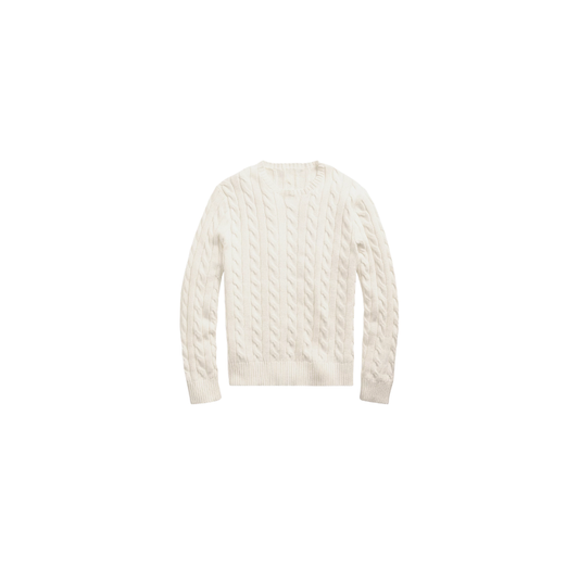 Klassischer RL Baumwollpullover mit Zopfmuster