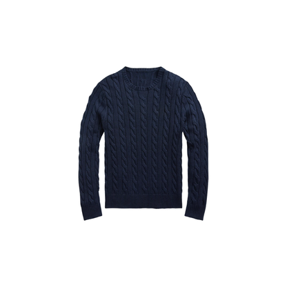 Klassischer RL Baumwollpullover mit Zopfmuster