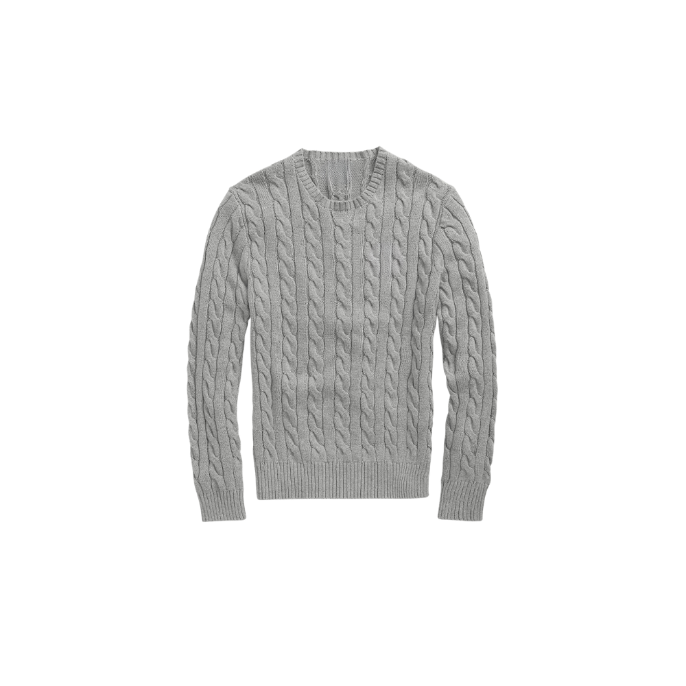 Klassischer RL Baumwollpullover mit Zopfmuster