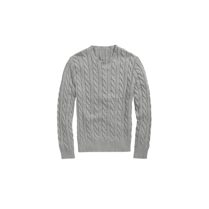 Klassischer RL Baumwollpullover mit Zopfmuster