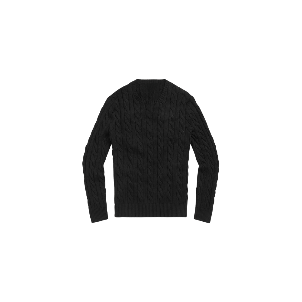 Klassischer RL Baumwollpullover mit Zopfmuster