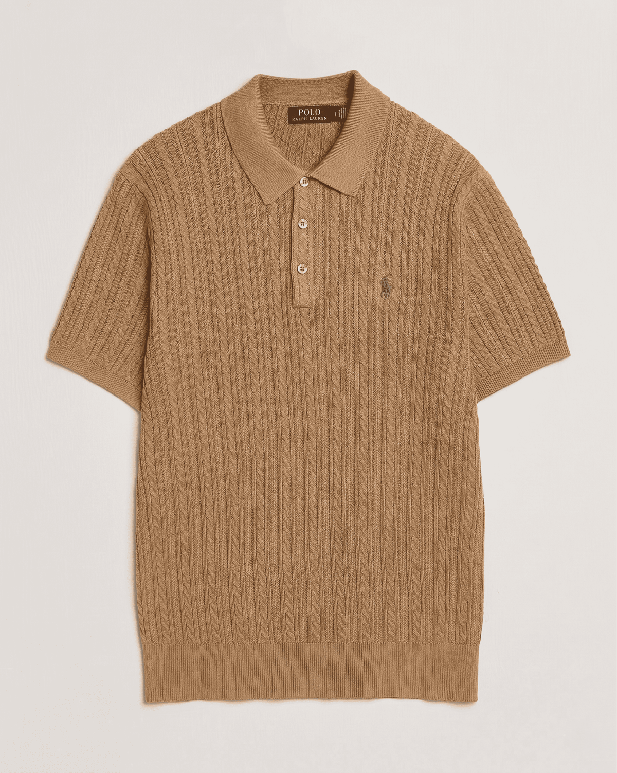 Rustic Heathered Cotton Polo Shirt