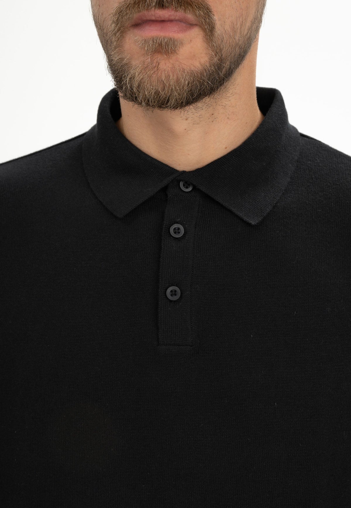 Langarm Strick Poloshirt Style HARISH