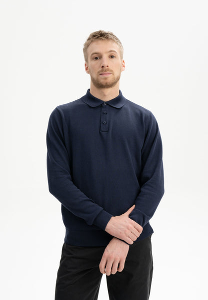 Langarm Strick Poloshirt Style HARISH
