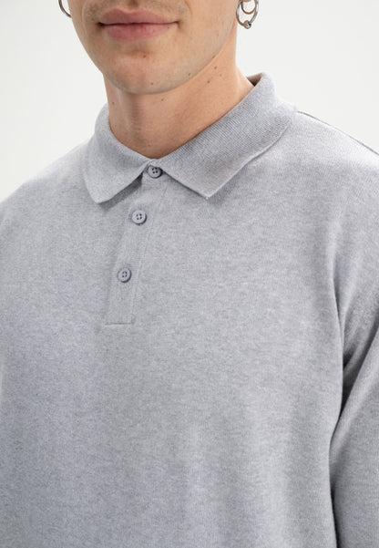 Langarm Strick Poloshirt Style HARISH