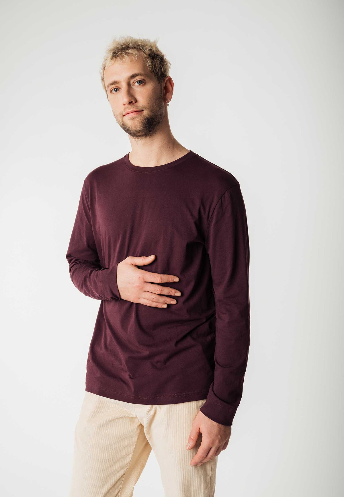 Basic Langarmshirt Style JERIN