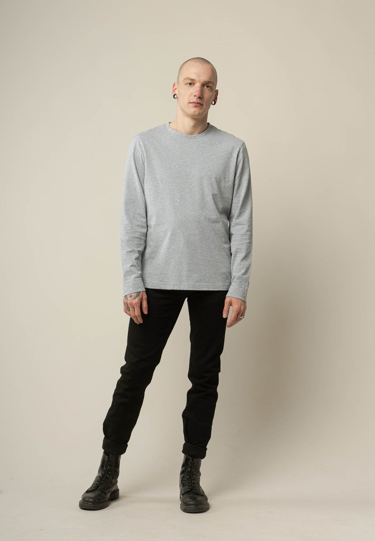 Basic Langarmshirt Style JERIN