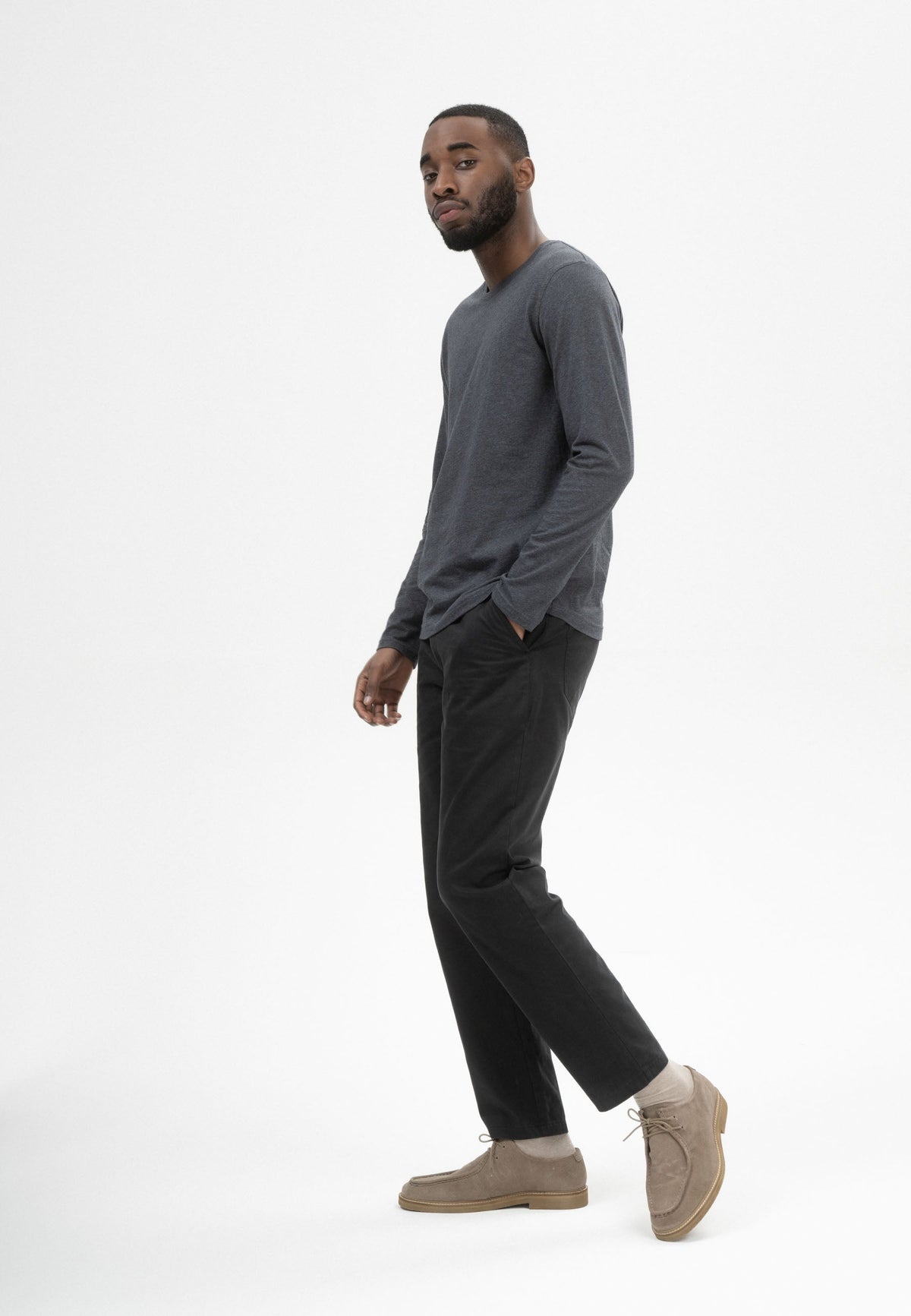 Basic Langarmshirt Style JERIN