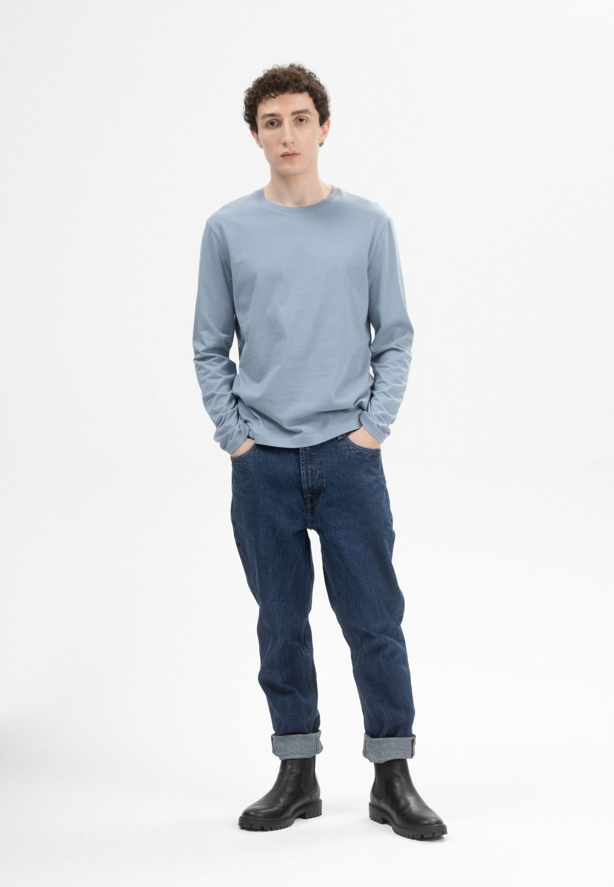 Basic Langarmshirt Style JERIN