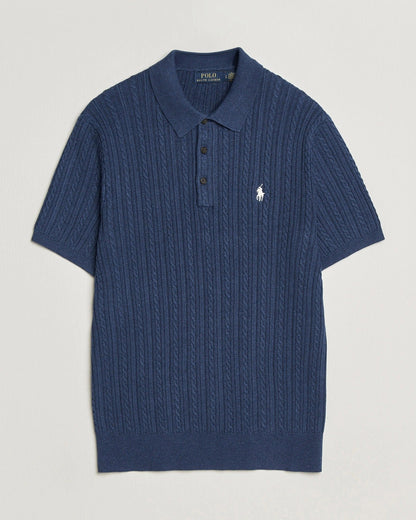 Rustic Heathered Cotton Polo Shirt