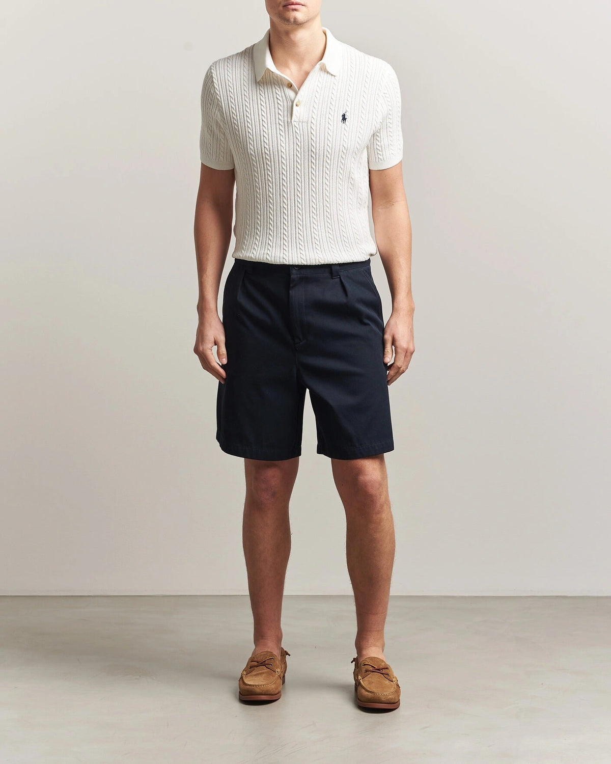 Rustic Heathered Cotton Polo Shirt
